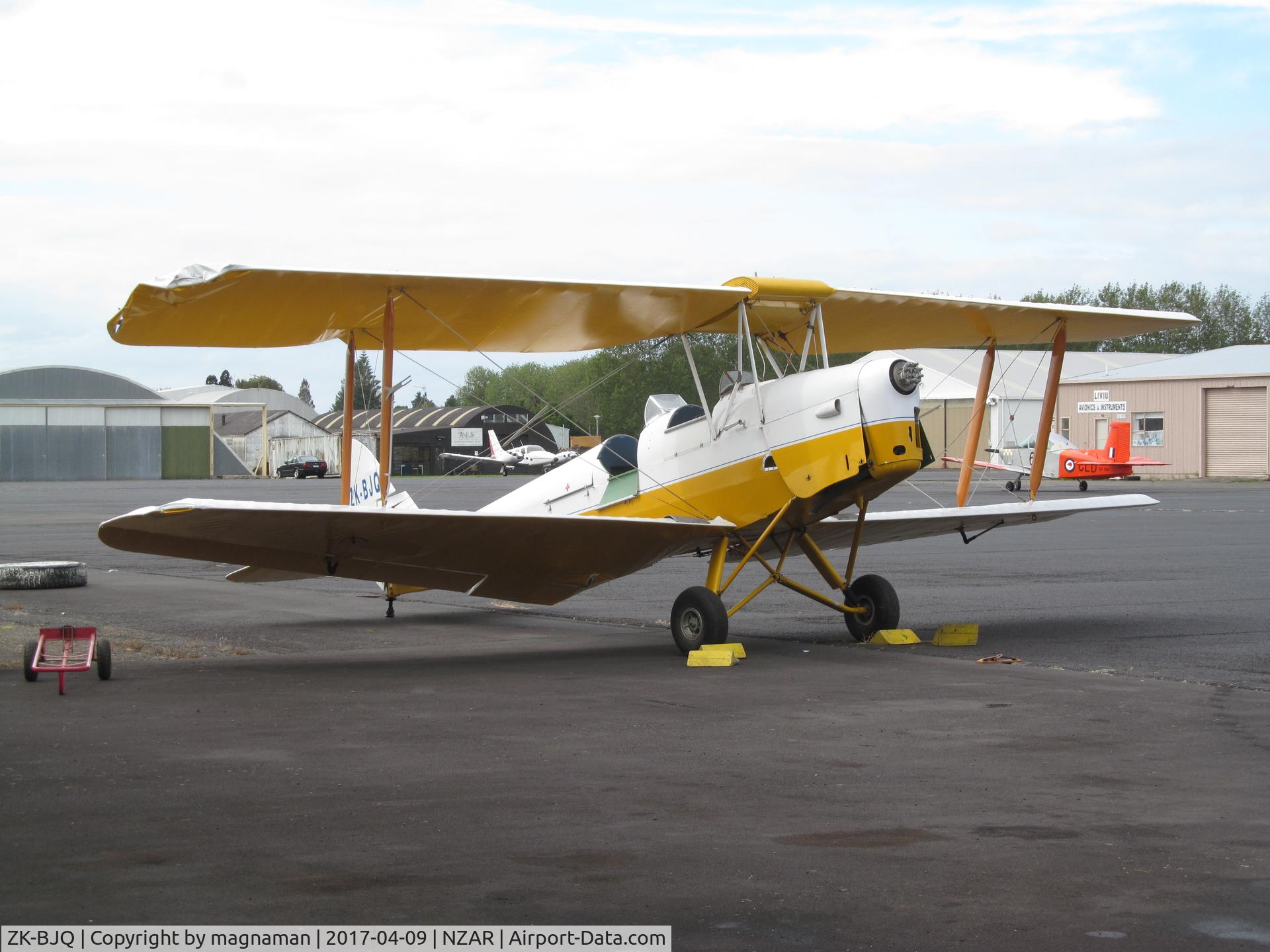 ZK-BJQ, De Havilland DH-82A Tiger Moth II C/N 83454, undergoing repairs at ardmore