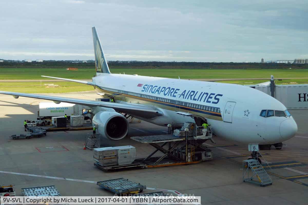 9V-SVL, 2002 Boeing 777-212/ER C/N 32336, At Brisbane