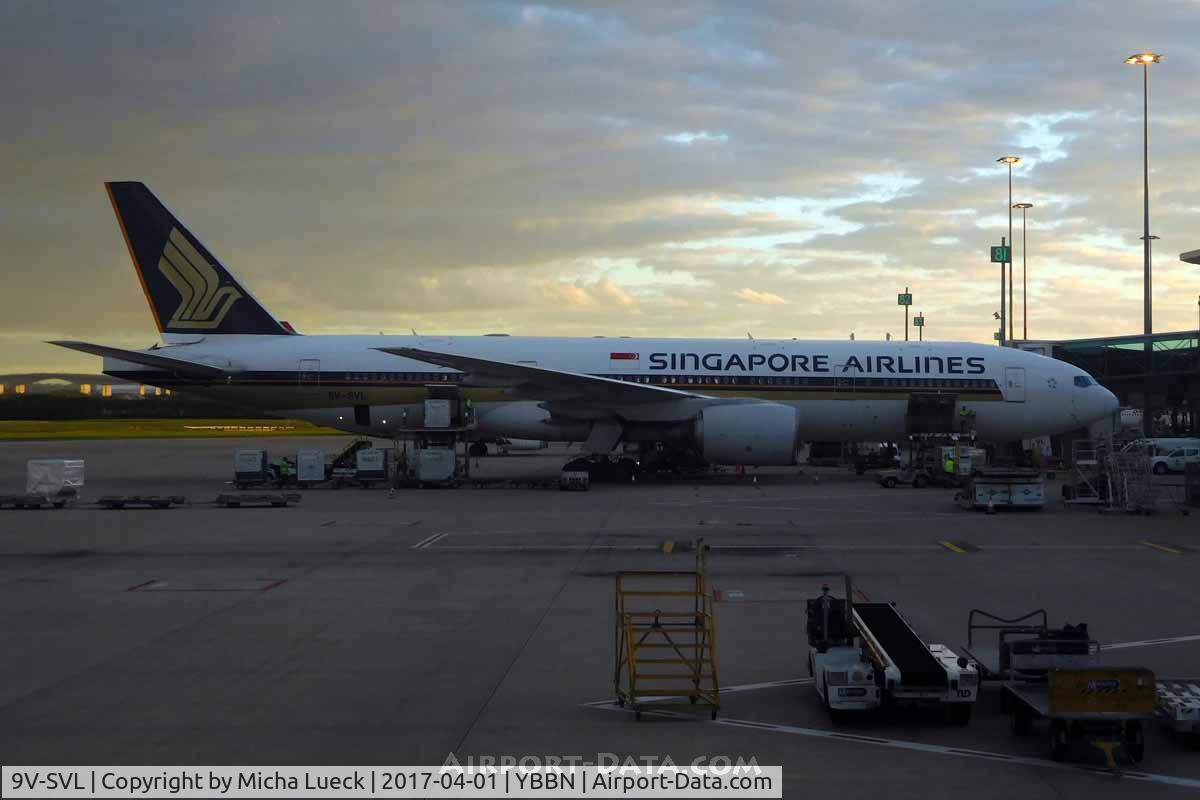 9V-SVL, 2002 Boeing 777-212/ER C/N 32336, At Brisbane