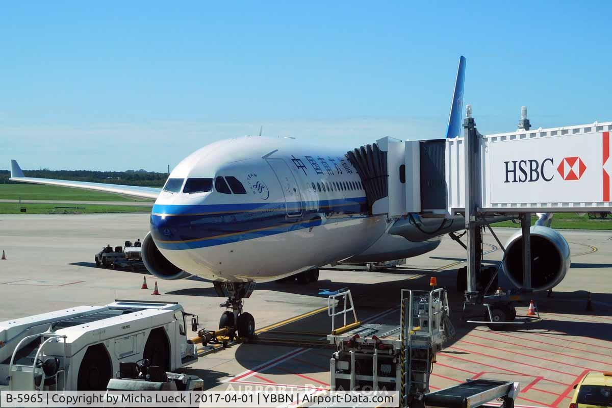 B-5965, 2014 Airbus A330-323 C/N 1593, At Brisbane