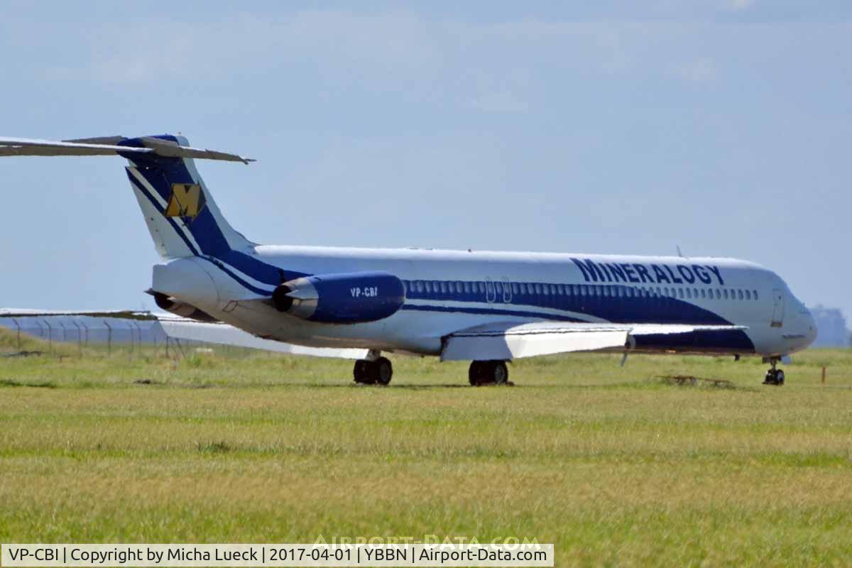 VP-CBI, 1997 McDonnell Douglas MD-82 (DC-9-82) C/N 53581, At Brisbane