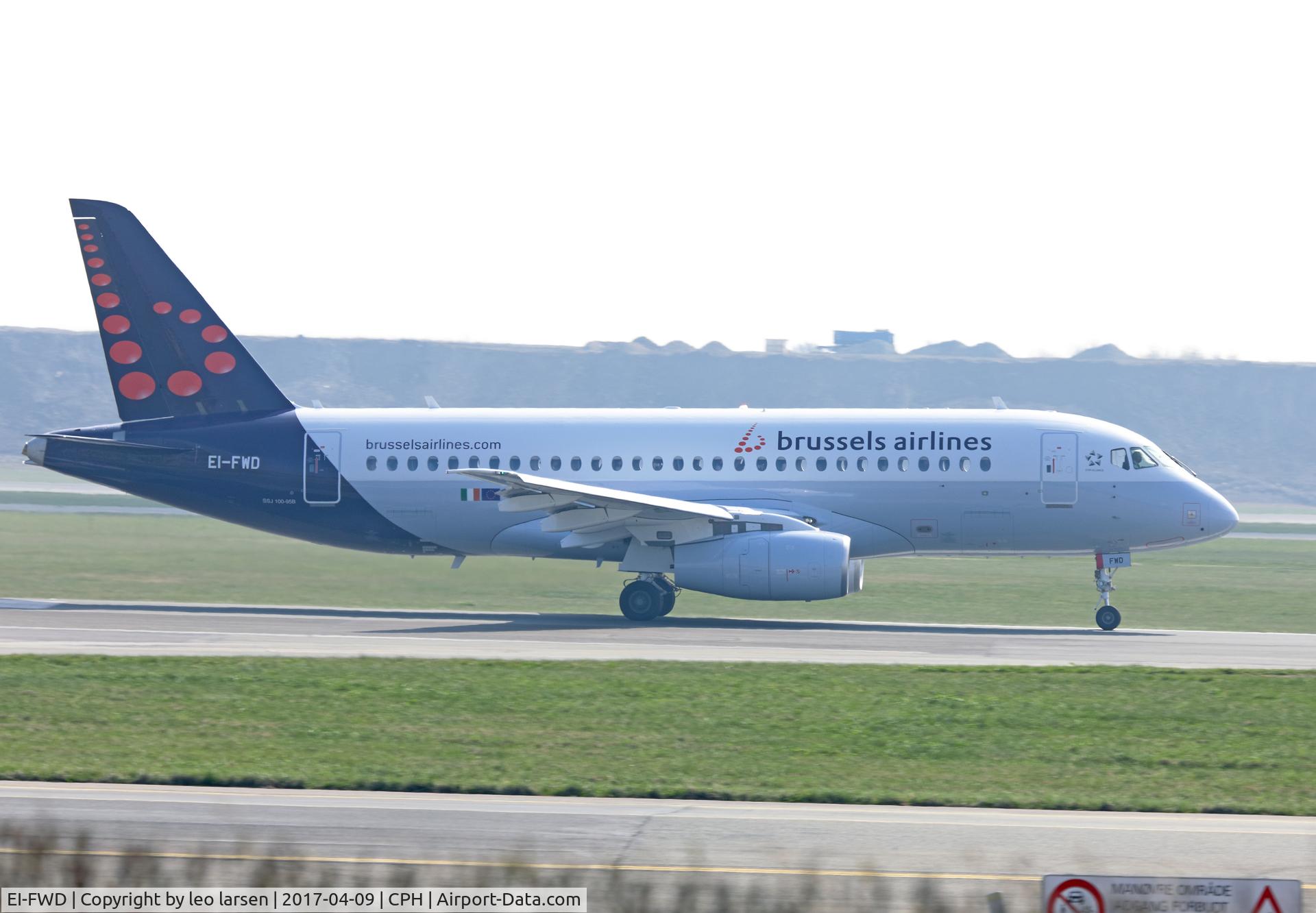 EI-FWD, 2016 Sukhoi Superjet 100 C/N 95105, Copenhagen 9.4.2017