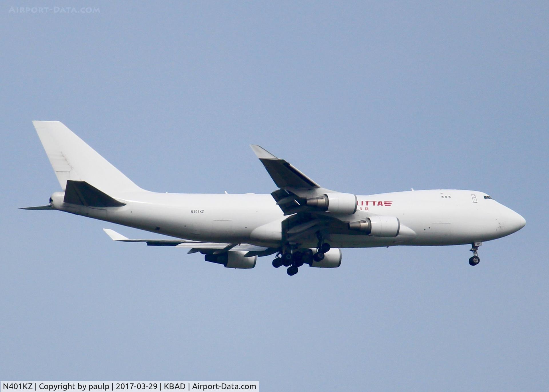 N401KZ, 2005 Boeing 747-481F (SCD) C/N 34016, At Barksdale Air Force Base.