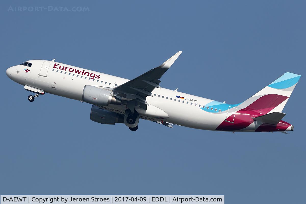 D-AEWT, 2017 Airbus A320-214 C/N 7534, Dusseldorf Airport