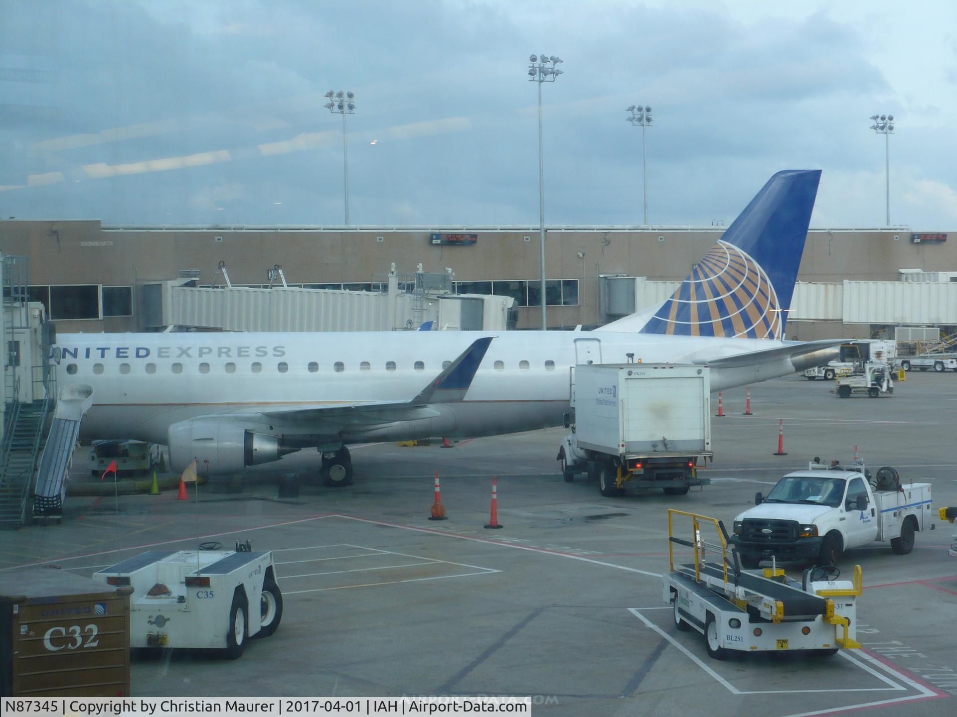 N87345, 2016 Embraer 175LR (ERJ-170-200LR) C/N 17000582, 175LR After being hit by a bird