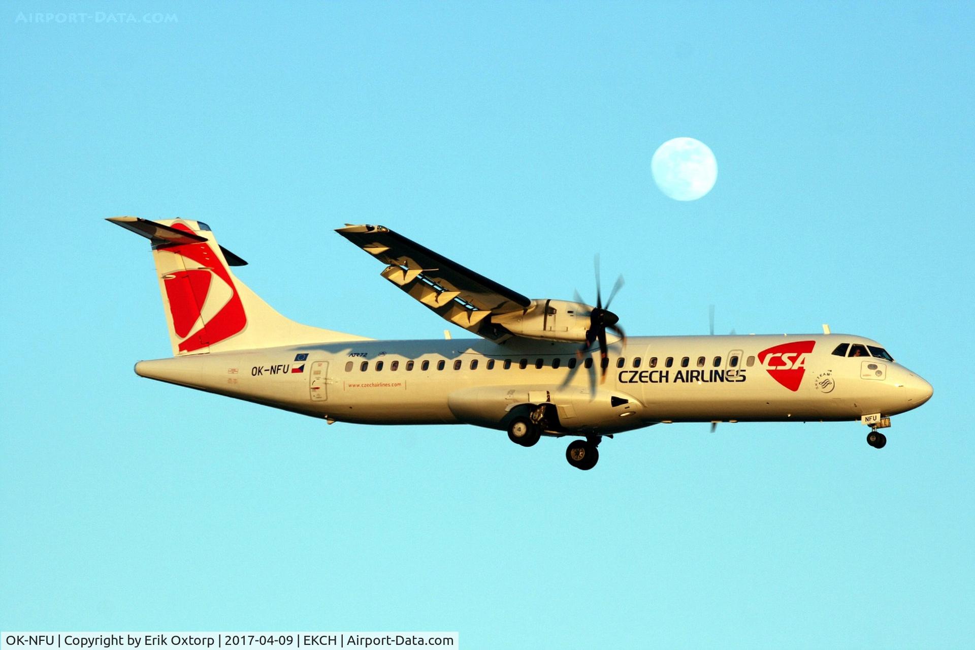 OK-NFU, 2008 ATR 72-212A C/N 789, OK-NFU landing rw 22L