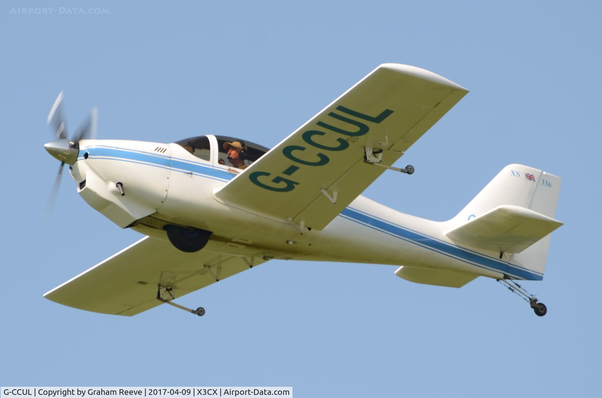 G-CCUL, 2004 Europa XS Monowheel C/N PFA 247-13119, Departing from Northrepps.