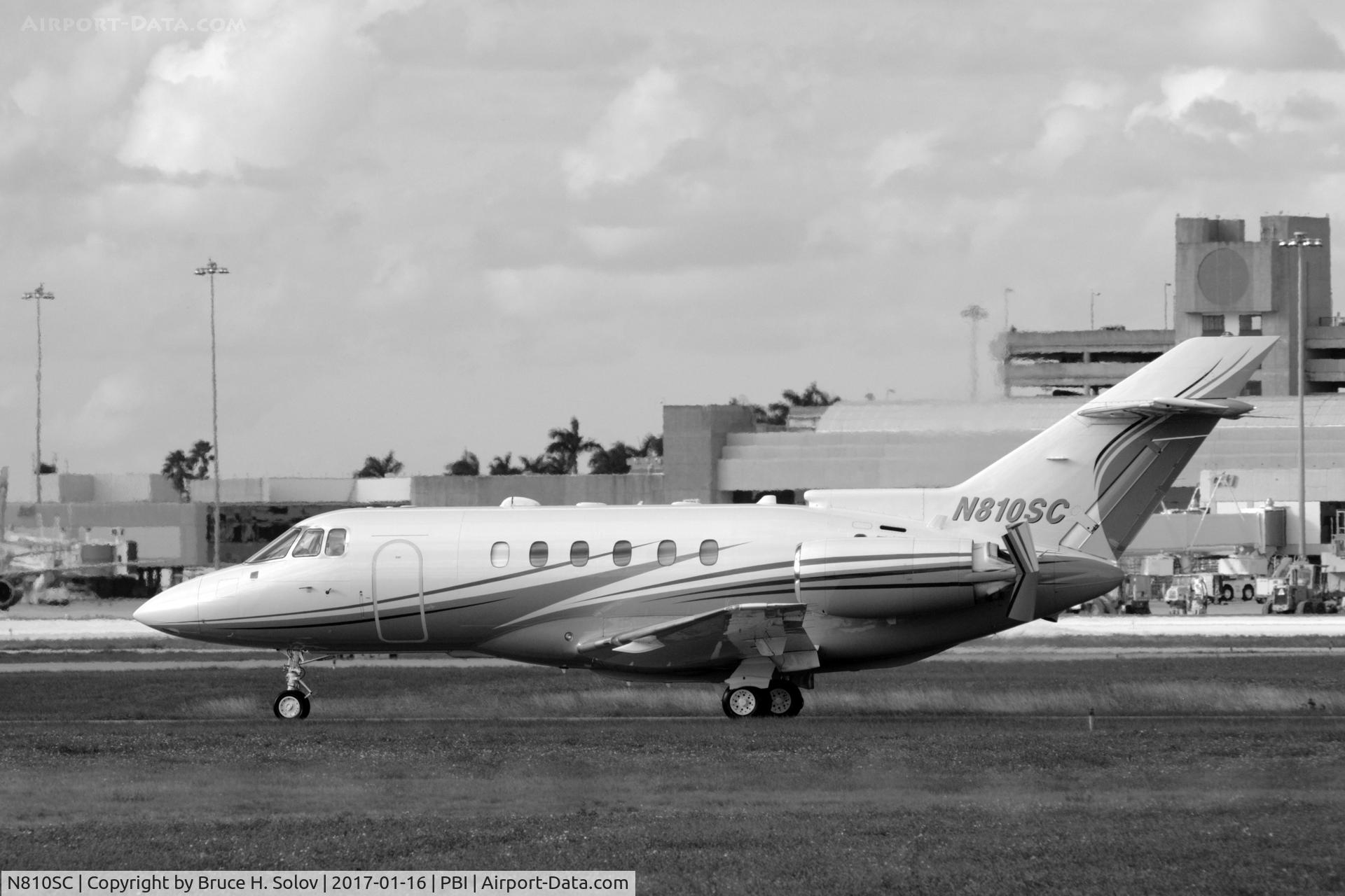 N810SC, 1982 Hawker Siddeley HS.125 Series 700A C/N 257179, taxiing at PBI