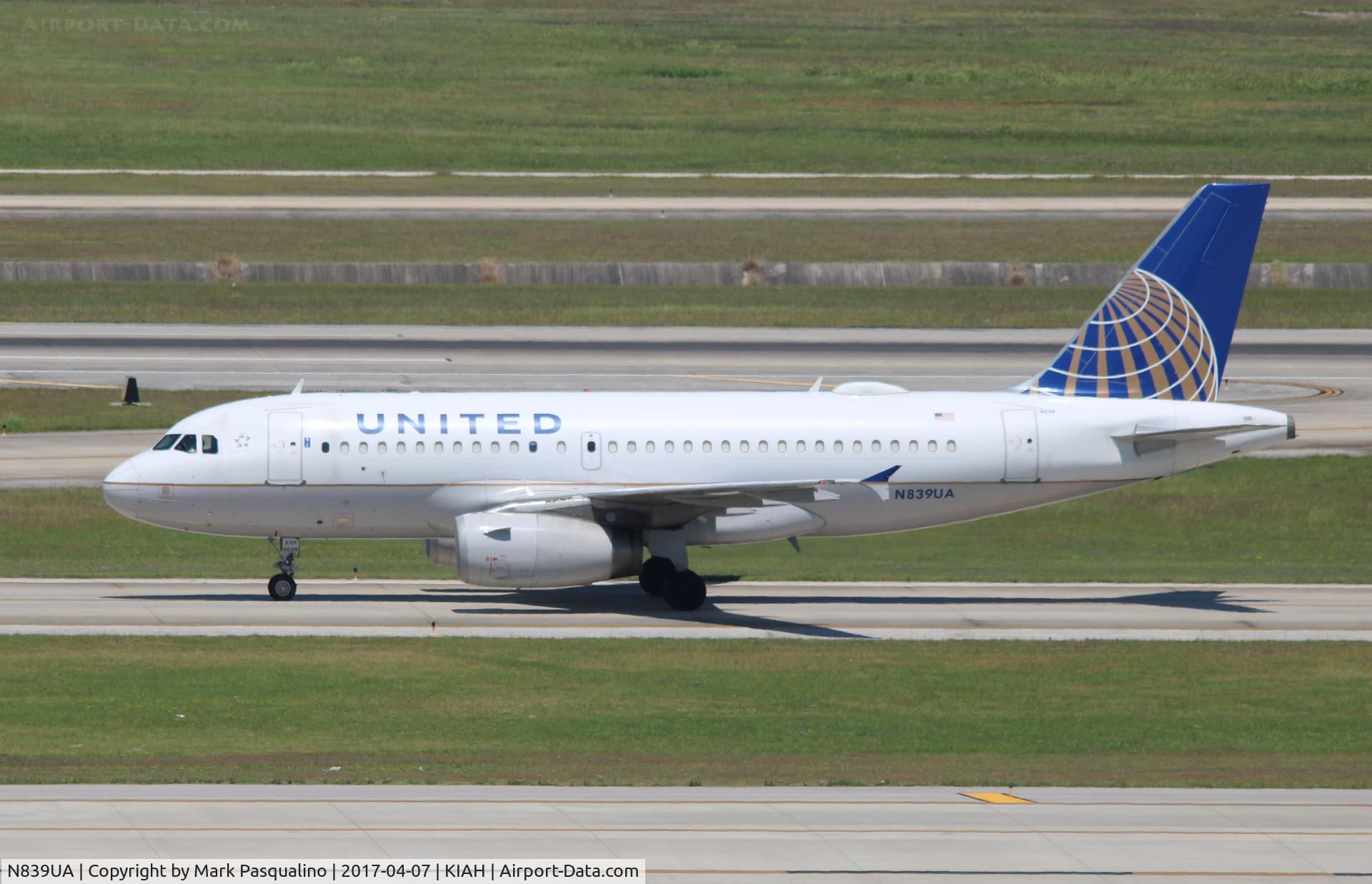 N839UA, 2001 Airbus A319-131 C/N 1507, Airbus A319