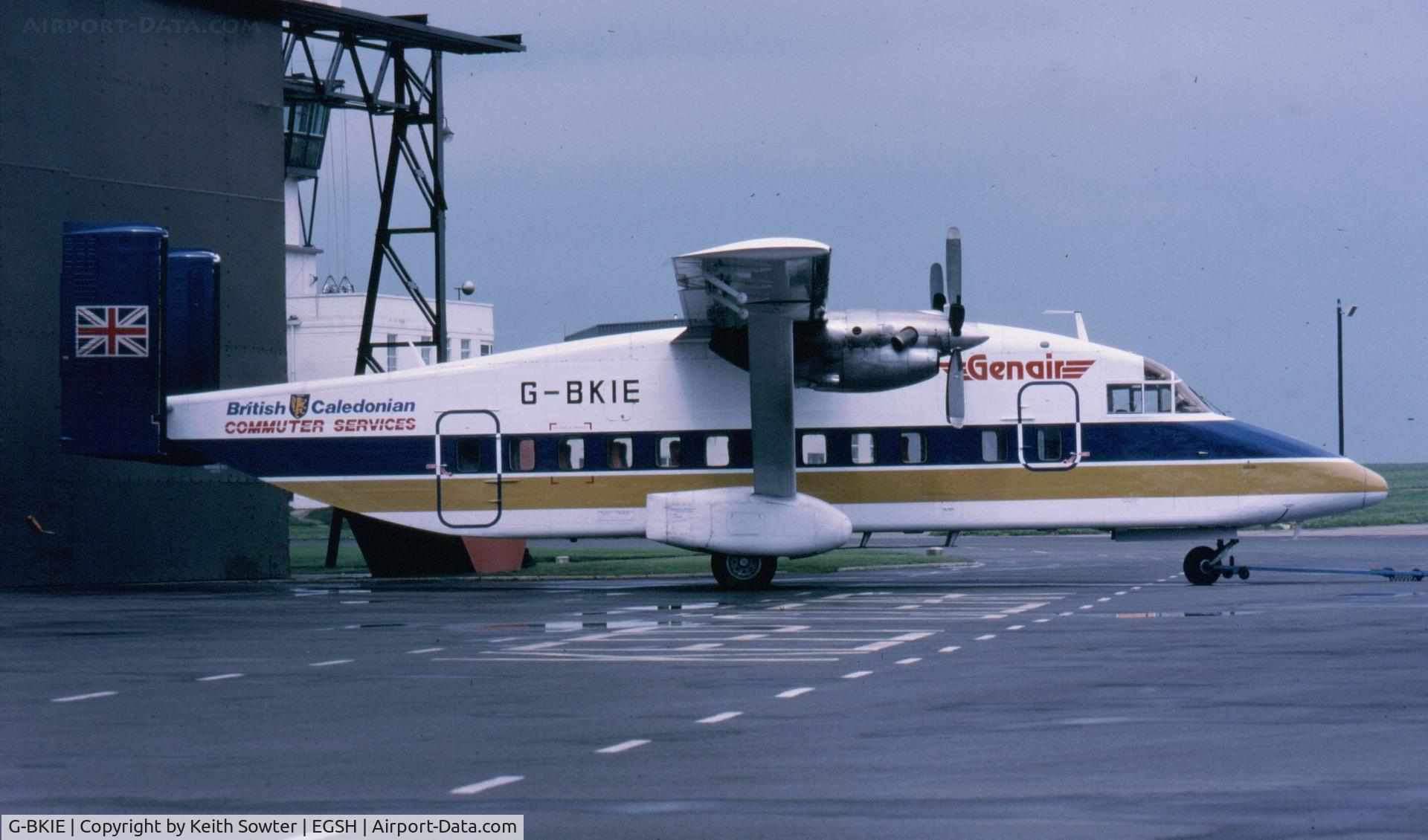 G-BKIE, 1976 Short 330-100 C/N SH.3005, Norwich based airline