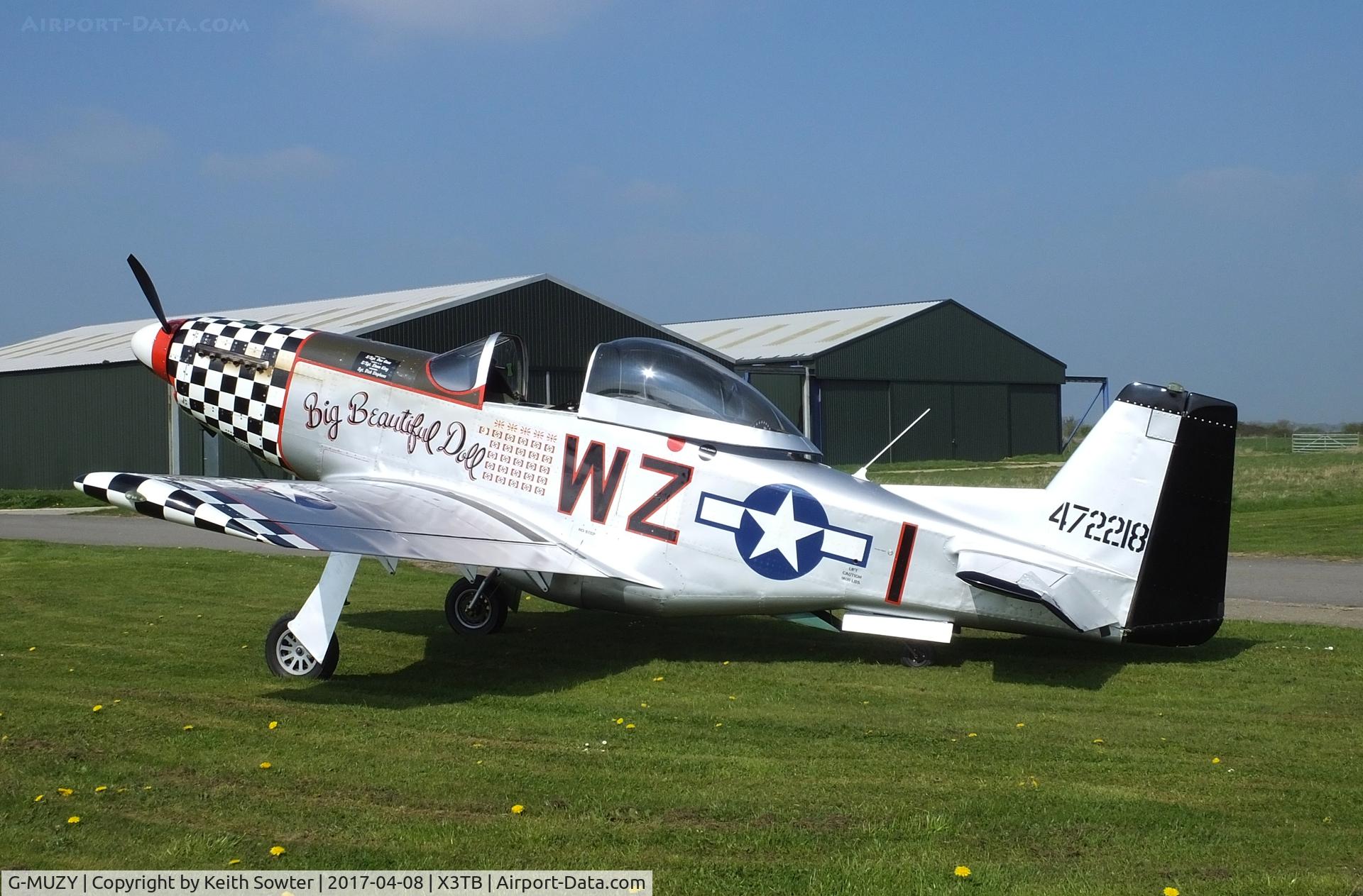 G-MUZY, 2008 Titan T-51 Mustang C/N LAA 355-14831, At Tibenham