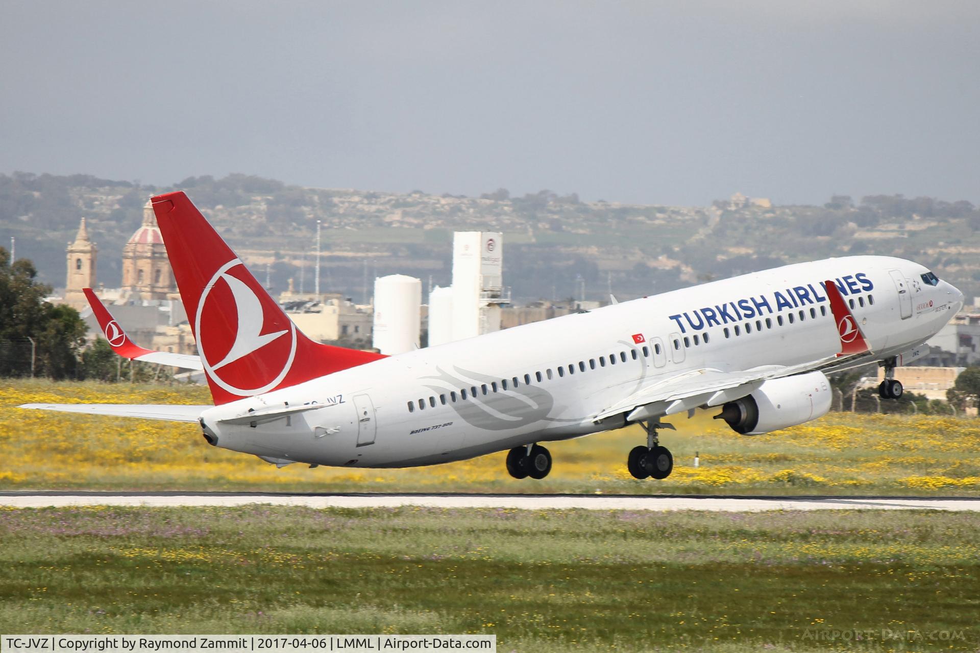 TC-JVZ, 2016 Boeing 737-8F2 C/N 60025, B737-800 TC-JVZ Turkish Airlines