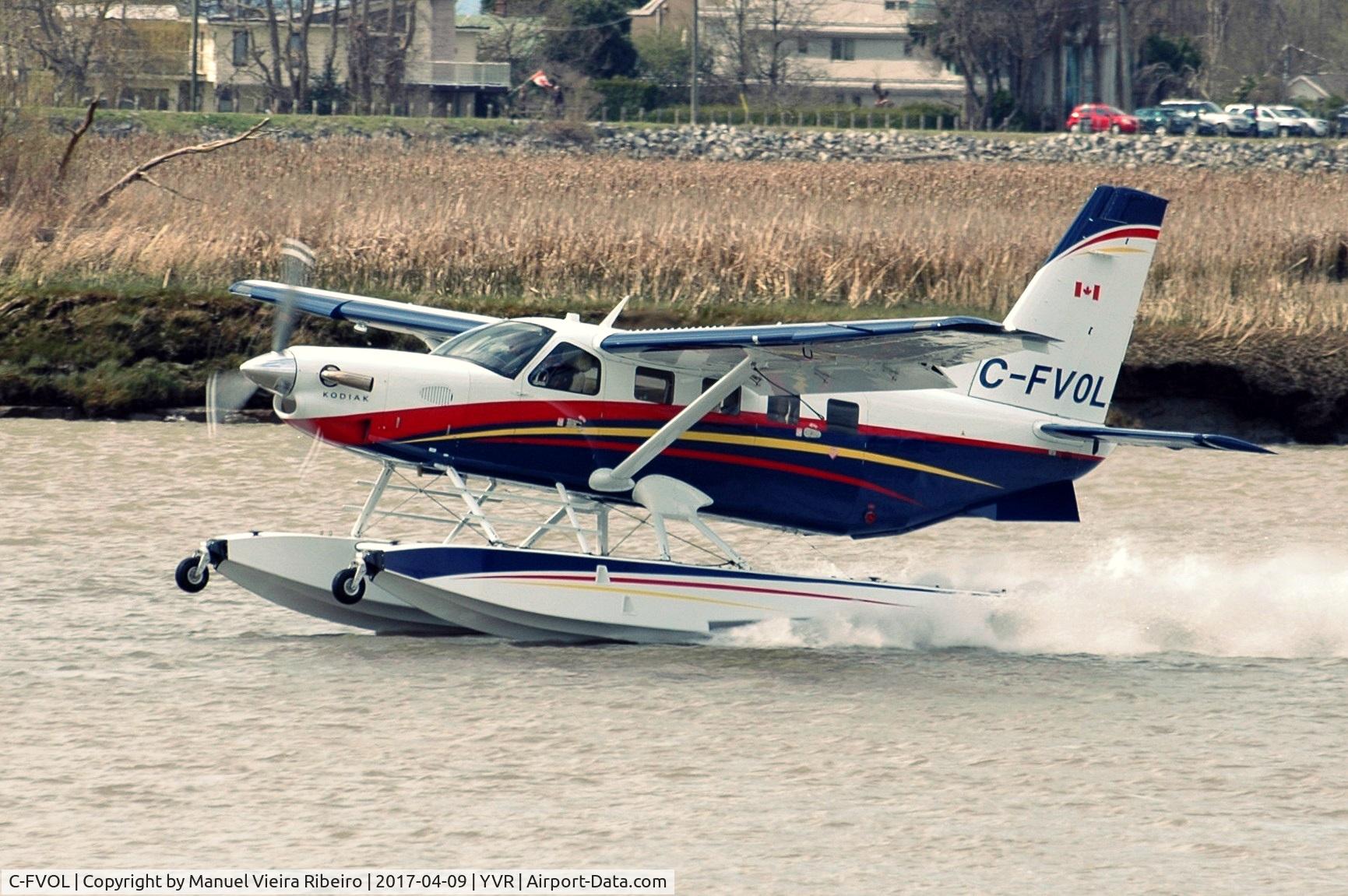 C-FVOL, 2016 Quest Kodiak 100 C/N 100-0187, Departure from the Fraser River