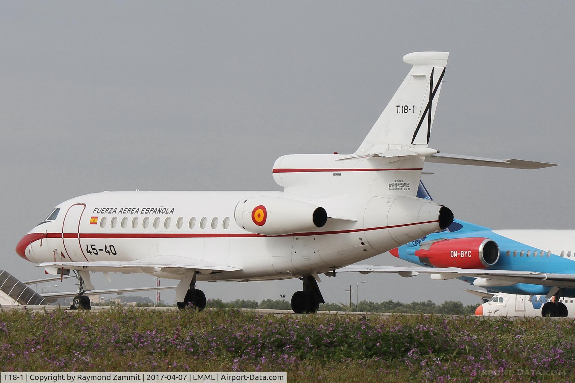 T18-1, 1987 Dassault Falcon 900 C/N 38, Dassault Falcon900 T18-1/45-40 Spanish Air Force