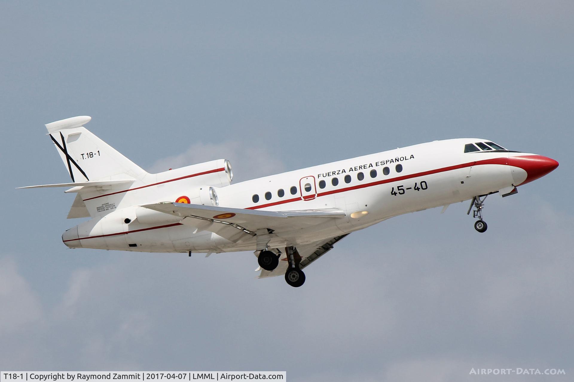 T18-1, 1987 Dassault Falcon 900 C/N 38, Dassault Falcon900 T18-1/45-40 Spanish Air Force