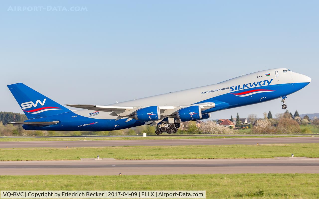 VQ-BVC, 2014 Boeing 747-83QF C/N 44937, departure via RW24