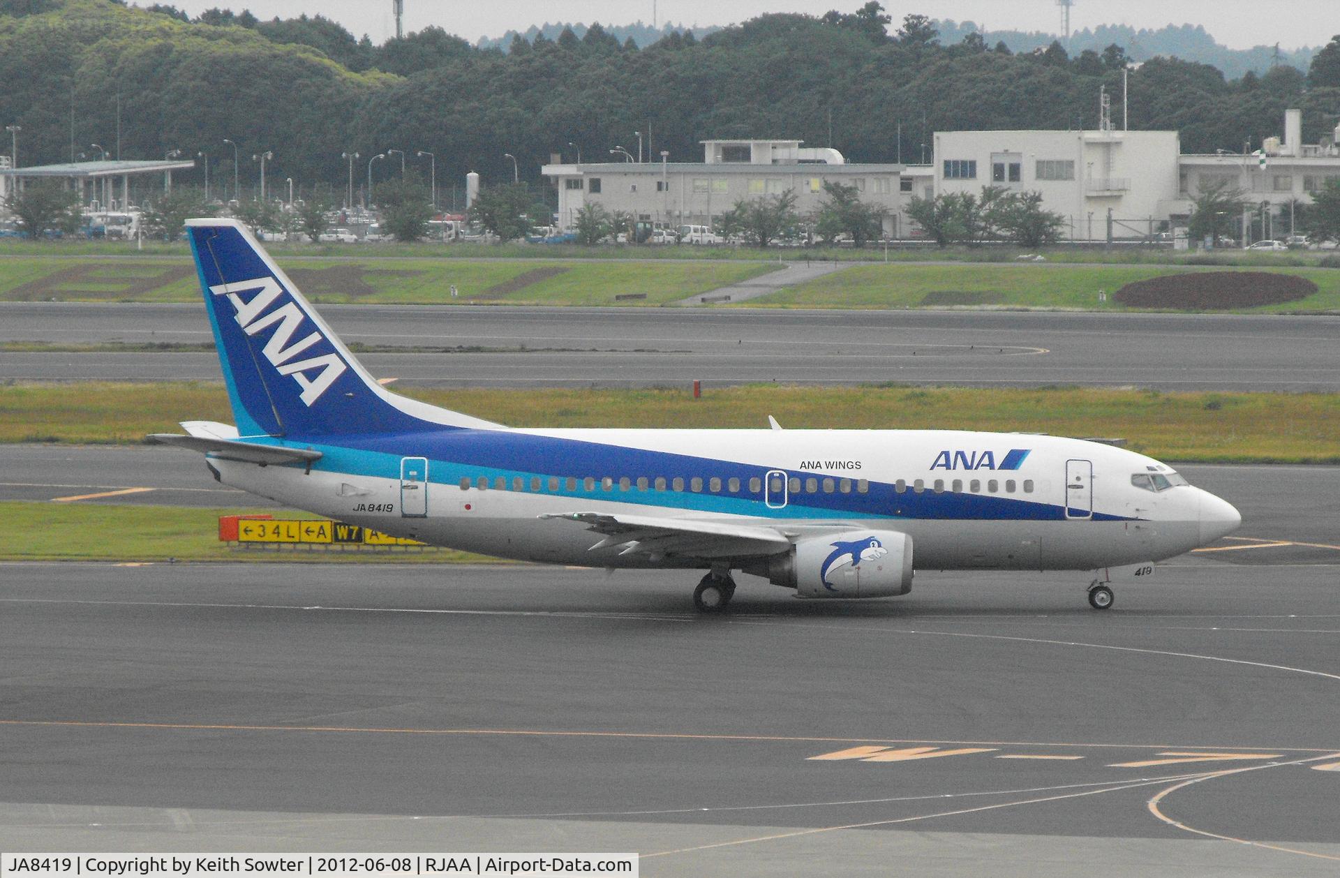 JA8419, 1995 Boeing 737-54K C/N 27430, Taxying for departure
