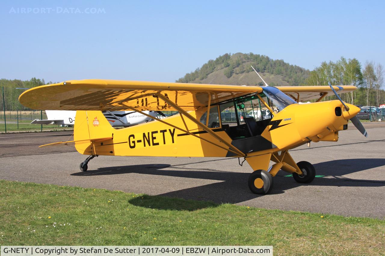 G-NETY, 1994 Piper PA-18-150 Super Cub C/N 1809108, @ Zwartberg.