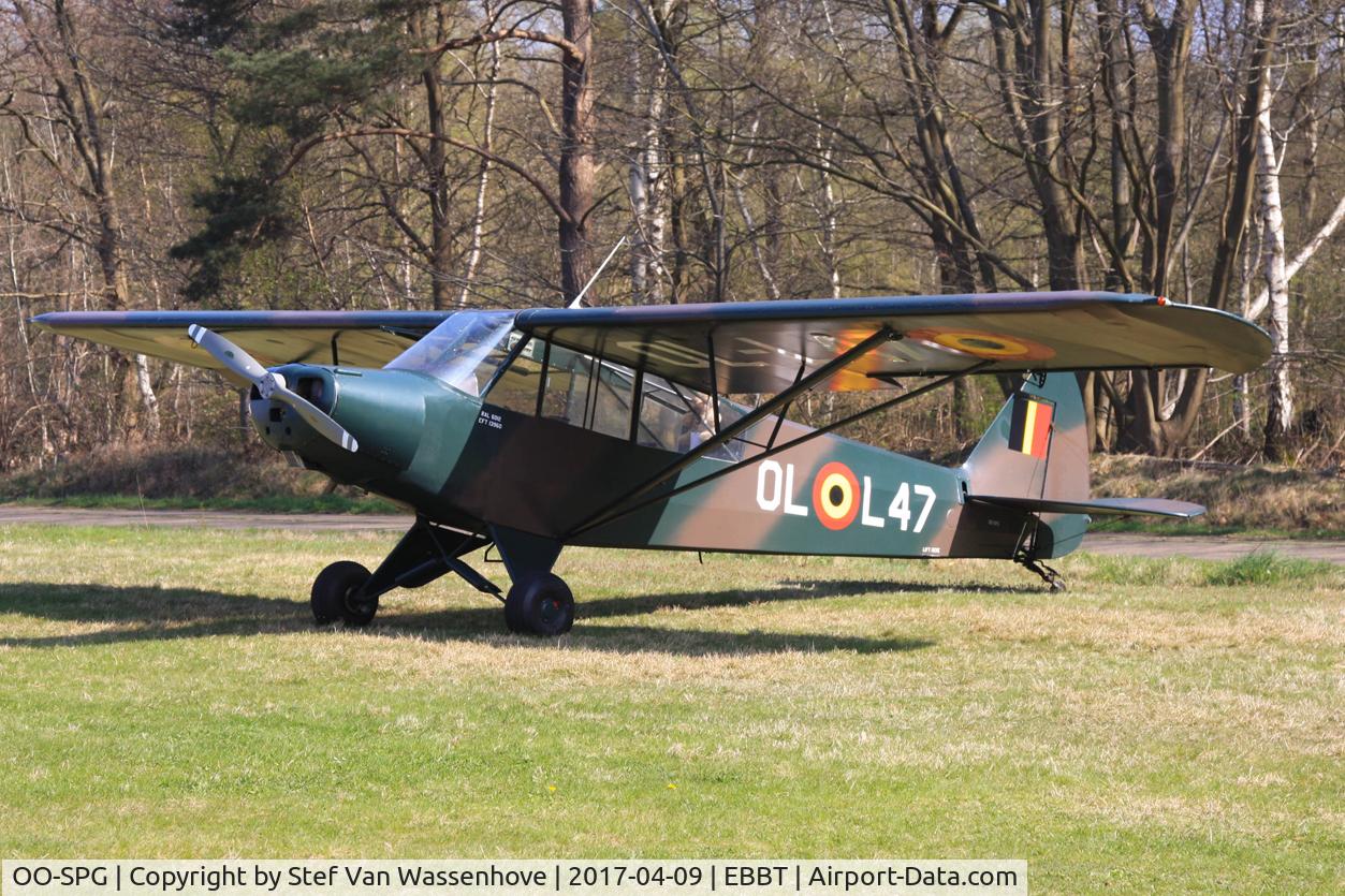 OO-SPG, 1952 Piper L-18C Super Cub (PA-18-95) C/N 18-2060, Brasschaat Airbase