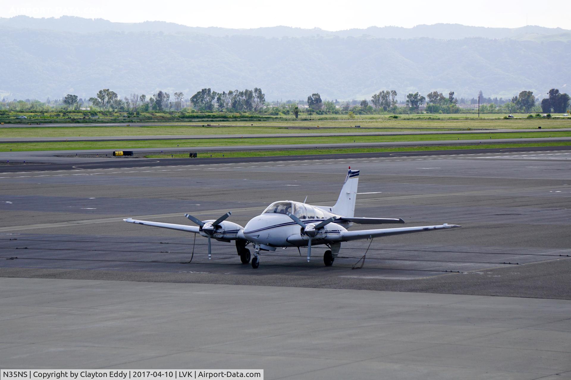 N35NS, 1975 Beech B-55 C/N TC-1827, Livermore Airport California 2017