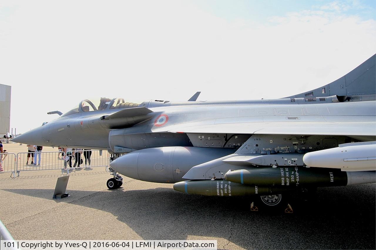 101, Dassault Rafale C C/N 101, Dassault Rafale C, Long range strike configuration, Istres-Le Tubé Air Base 125 (LFMI-QIE) open day 2016