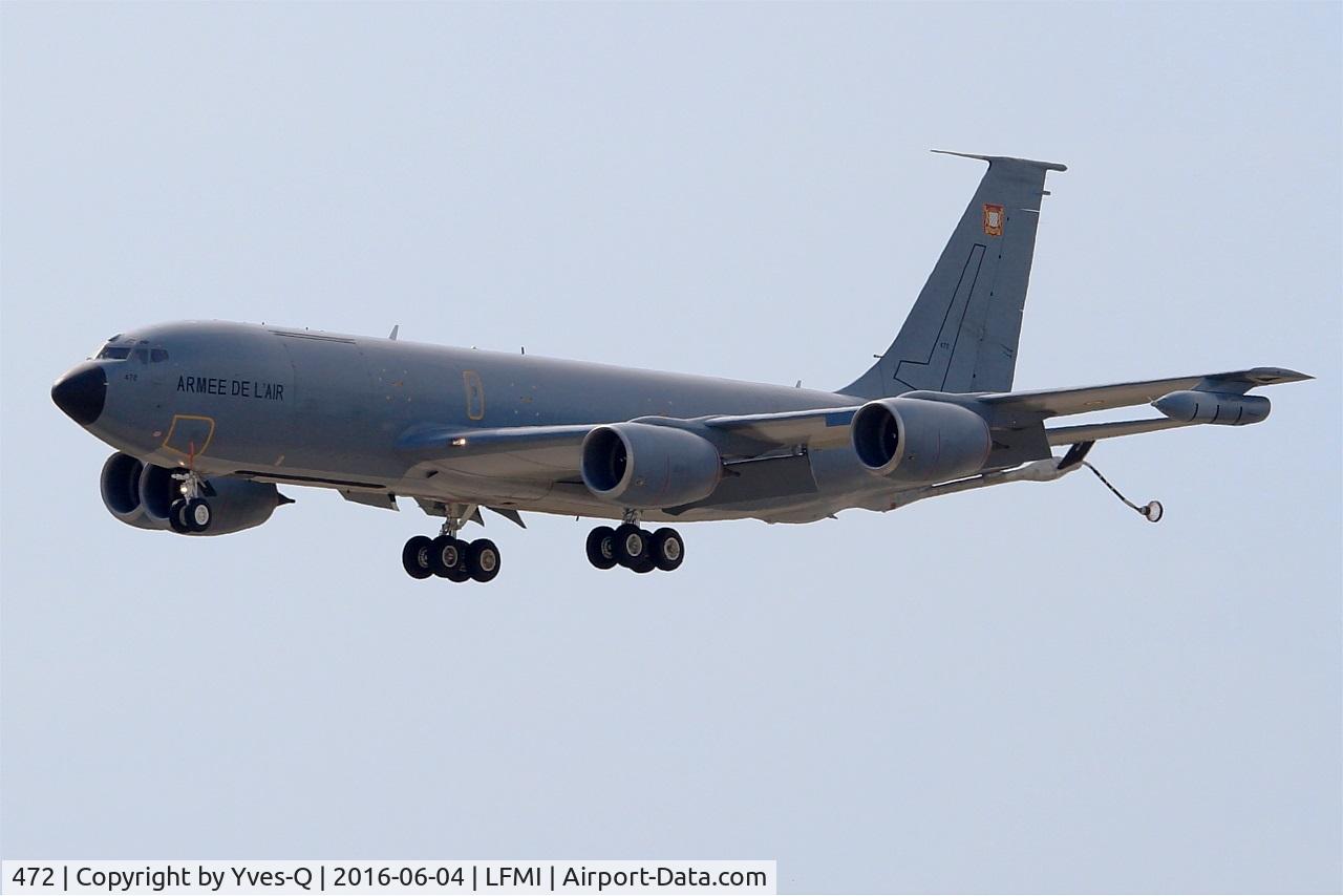 472, 1963 Boeing C-135FR Stratotanker C/N 18681, Boeing C-135FR Stratotanker, On final rwy 15, Istres-Le Tubé Air Base 125 (LFMI-QIE) open day 2016