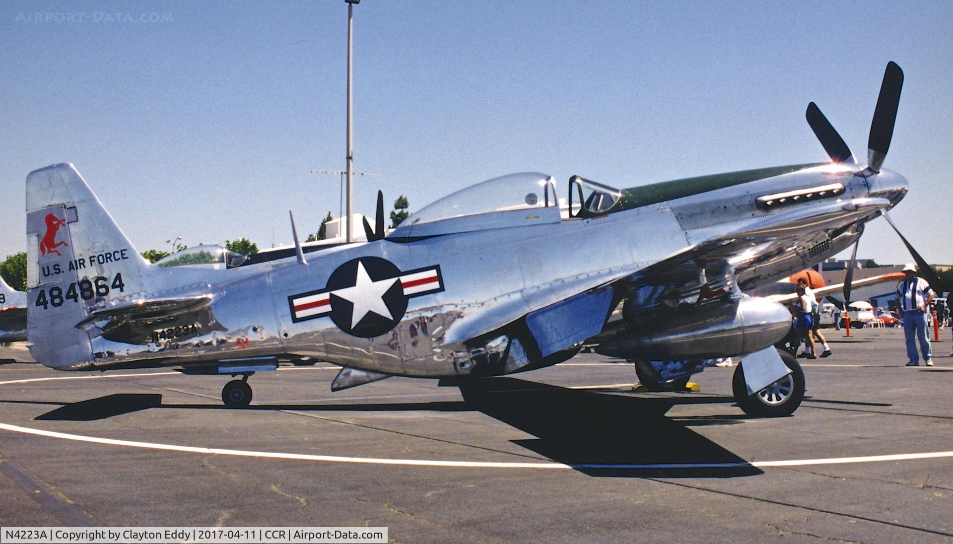 N4223A, North American P-51D Mustang C/N 44-84864, Buchanan Field Concord California Air Fair 1998.