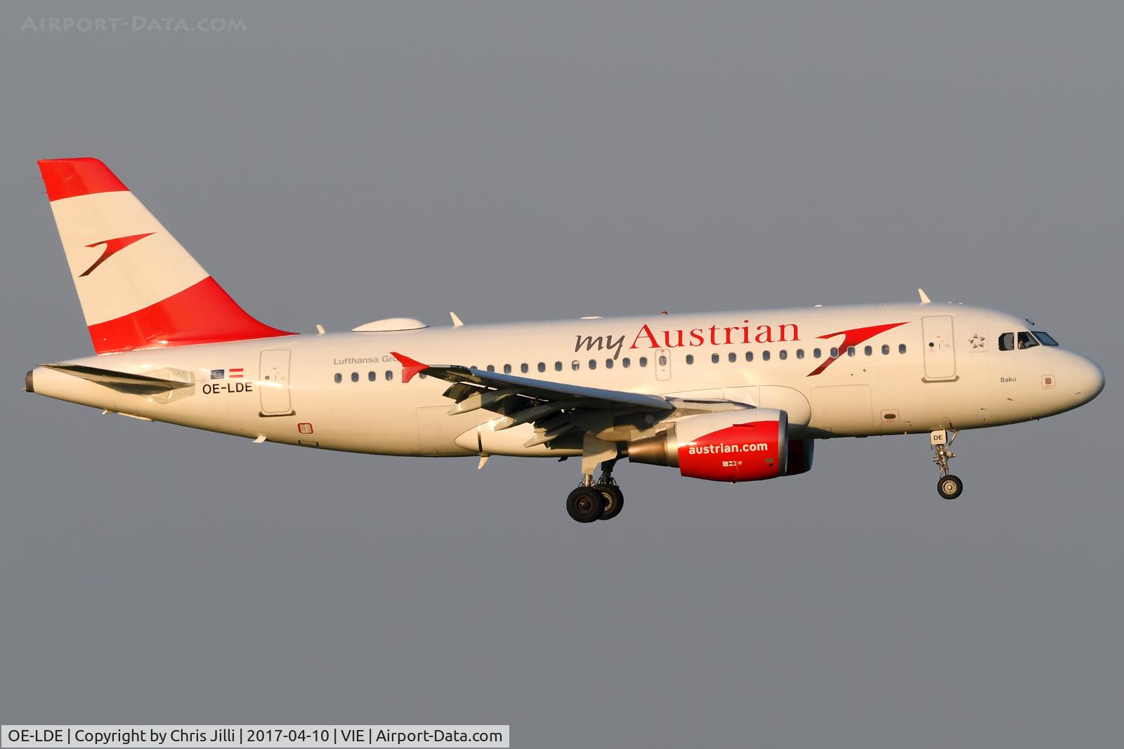 OE-LDE, 2005 Airbus A319-112 C/N 2494, Austrian