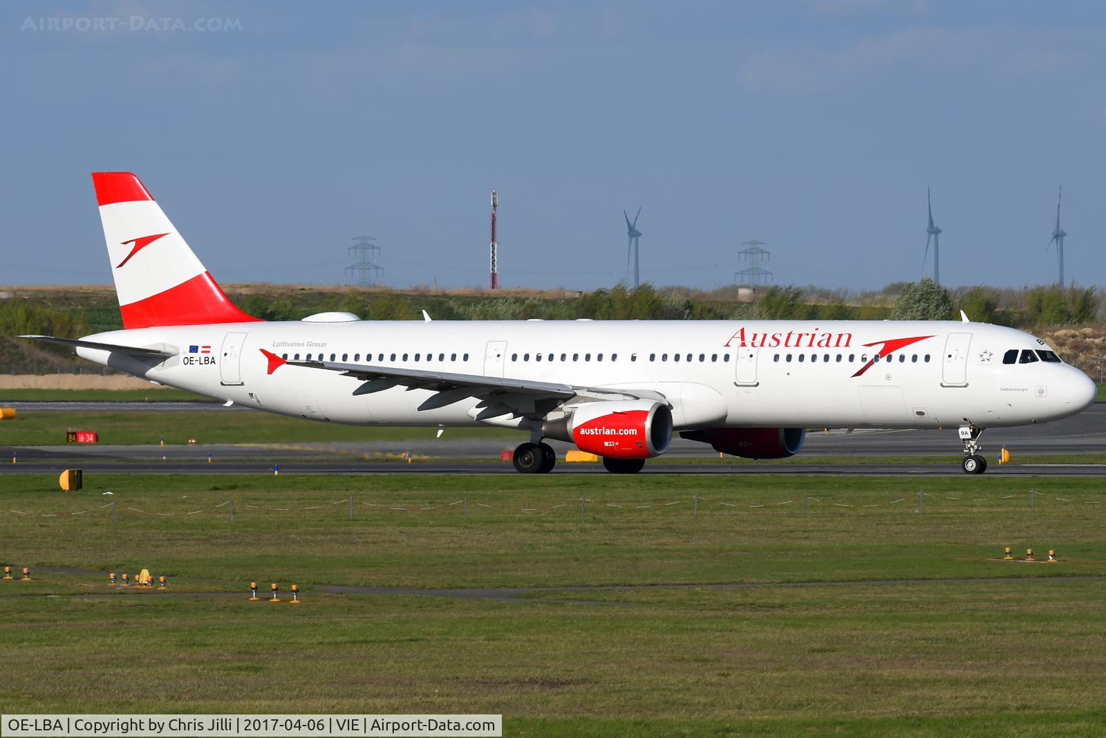 OE-LBA, 1995 Airbus A321-111 C/N 552, Austrian Airline