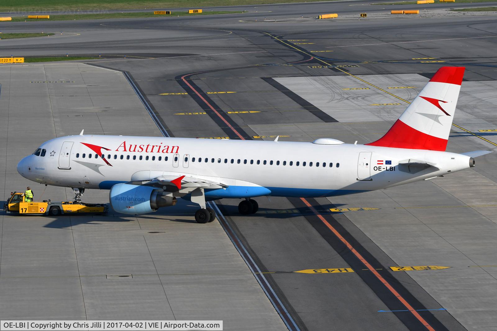 OE-LBI, 2003 Airbus A320-214 C/N 1937, Austrian Airlines