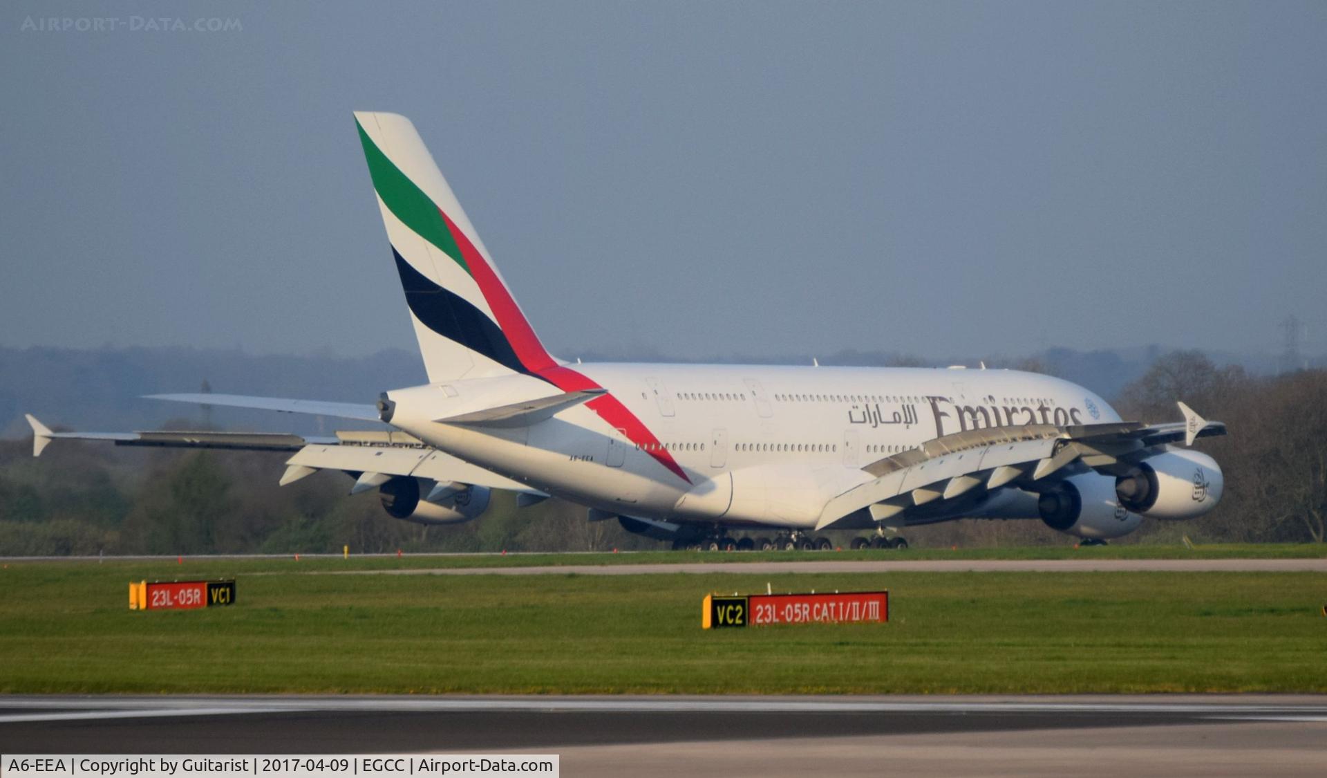 A6-EEA, 2012 Airbus A380-861 C/N 108, At Manchester