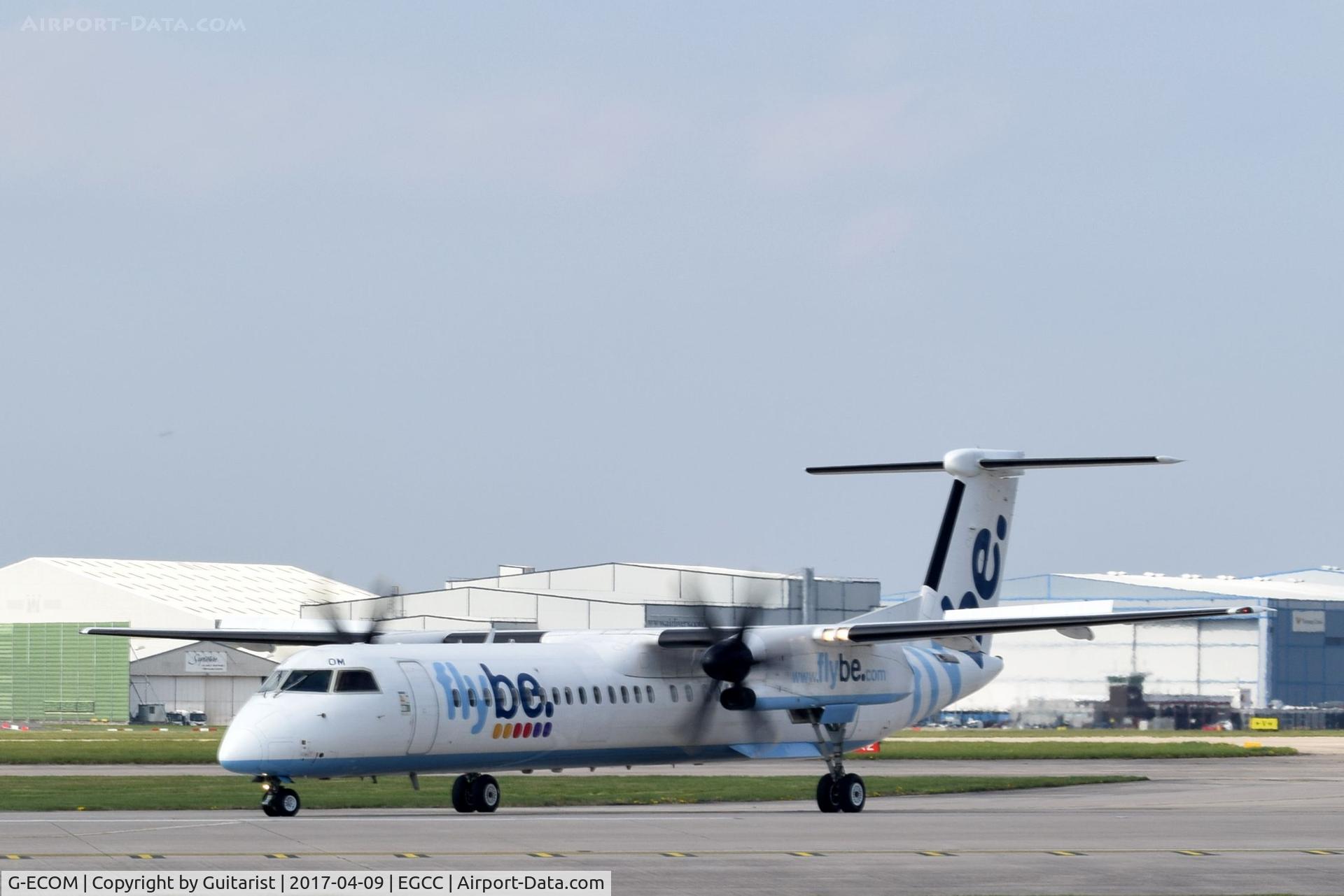G-ECOM, 2008 De Havilland Canada DHC-8-402Q Dash 8 C/N 4233, At Manchester