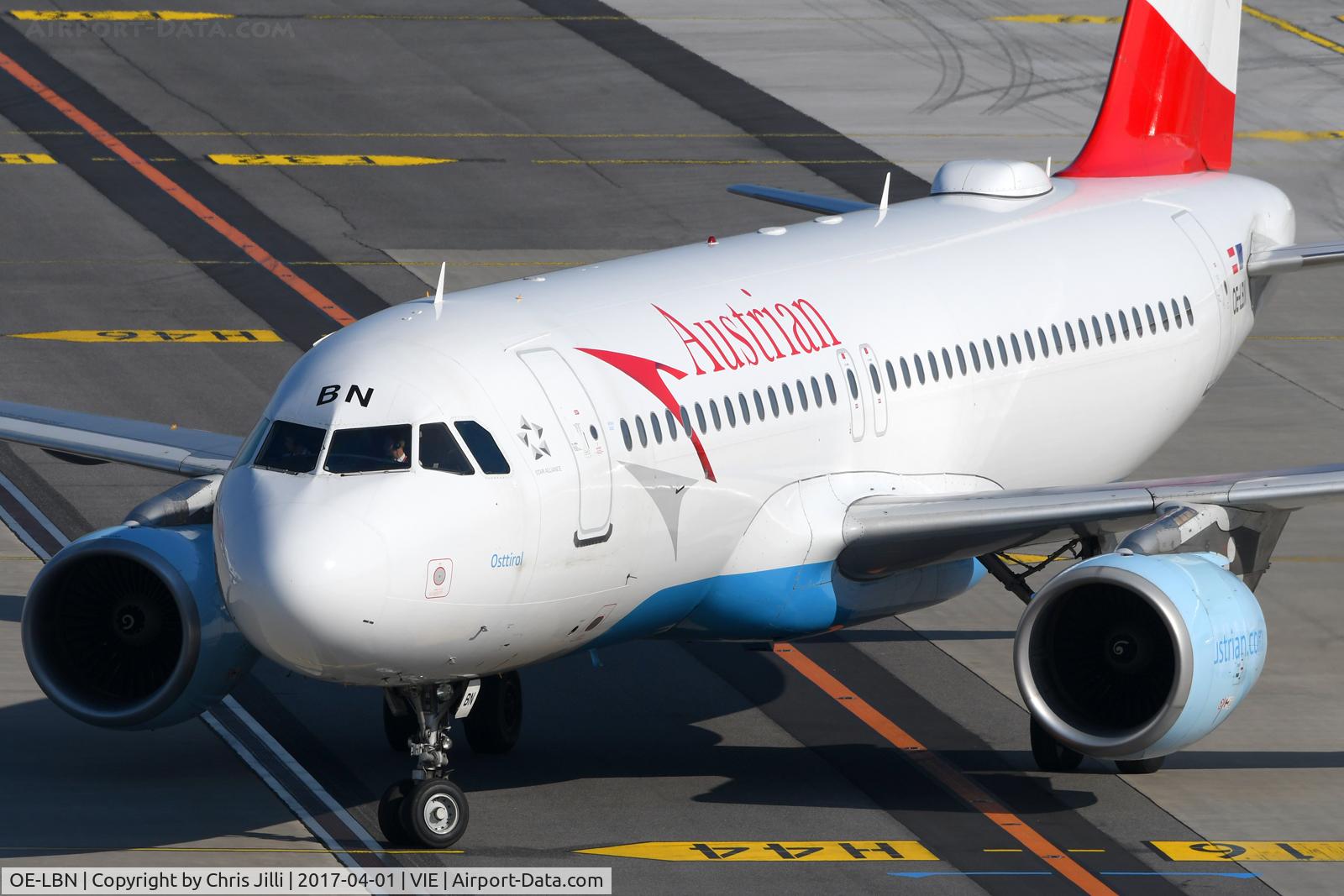 OE-LBN, 1997 Airbus A320-214 C/N 768, Austrian Airlines