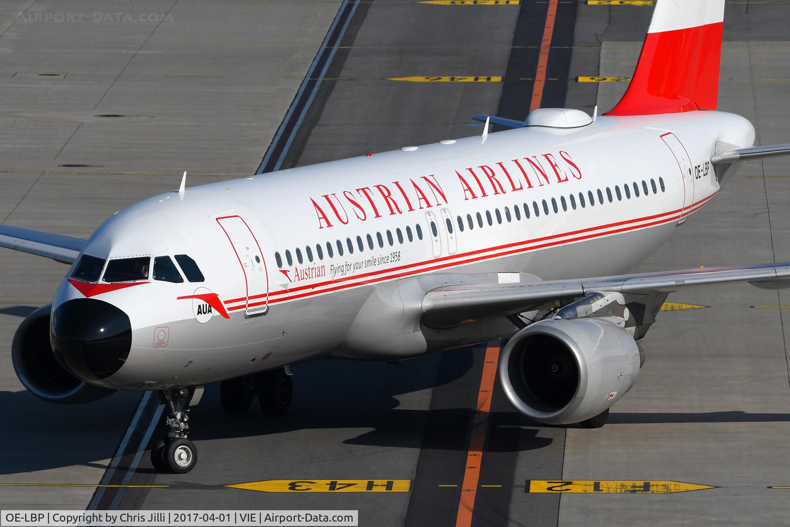 OE-LBP, 1998 Airbus A320-214 C/N 797, Austrian Airlines
