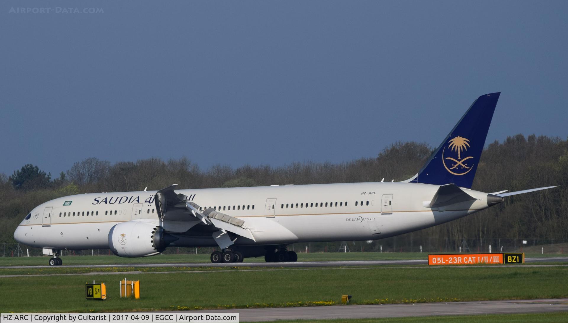 HZ-ARC, 2016 Boeing 787-9 Dreamliner C/N 41546, At Manchester