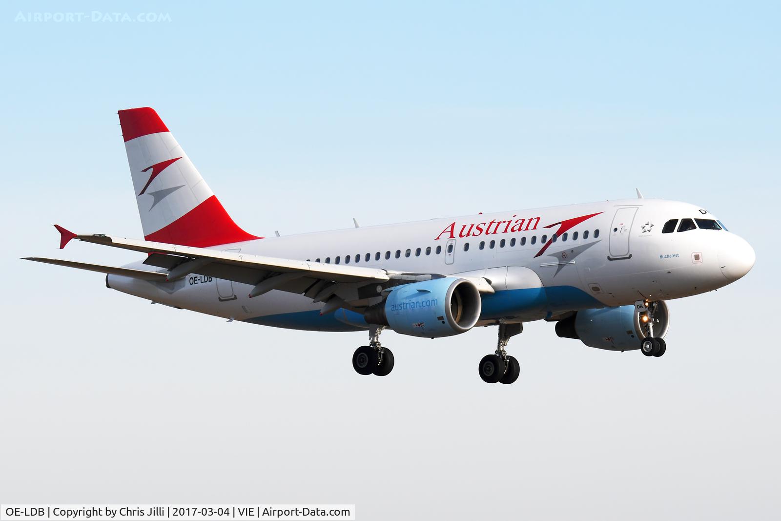 OE-LDB, 2004 Airbus A319-112 C/N 2174, Austrian Airlines