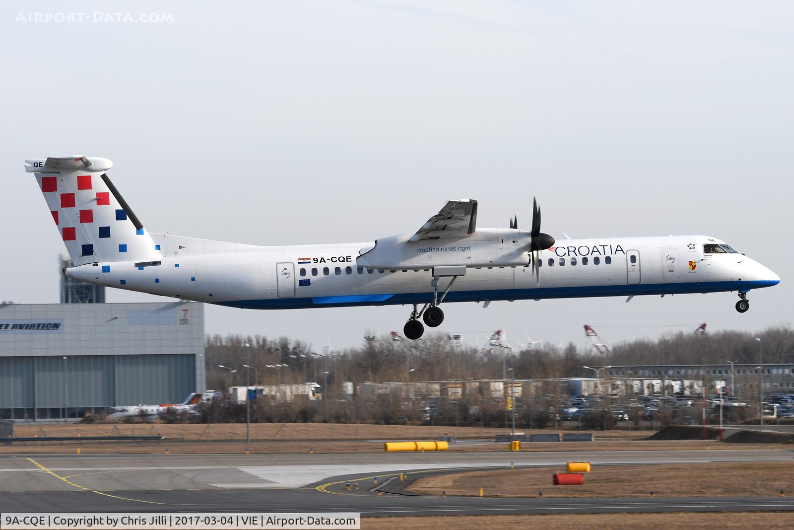 9A-CQE, 2010 De Havilland Canada DHC-8-402Q Dash 8 C/N 4300, Croatia Airlines