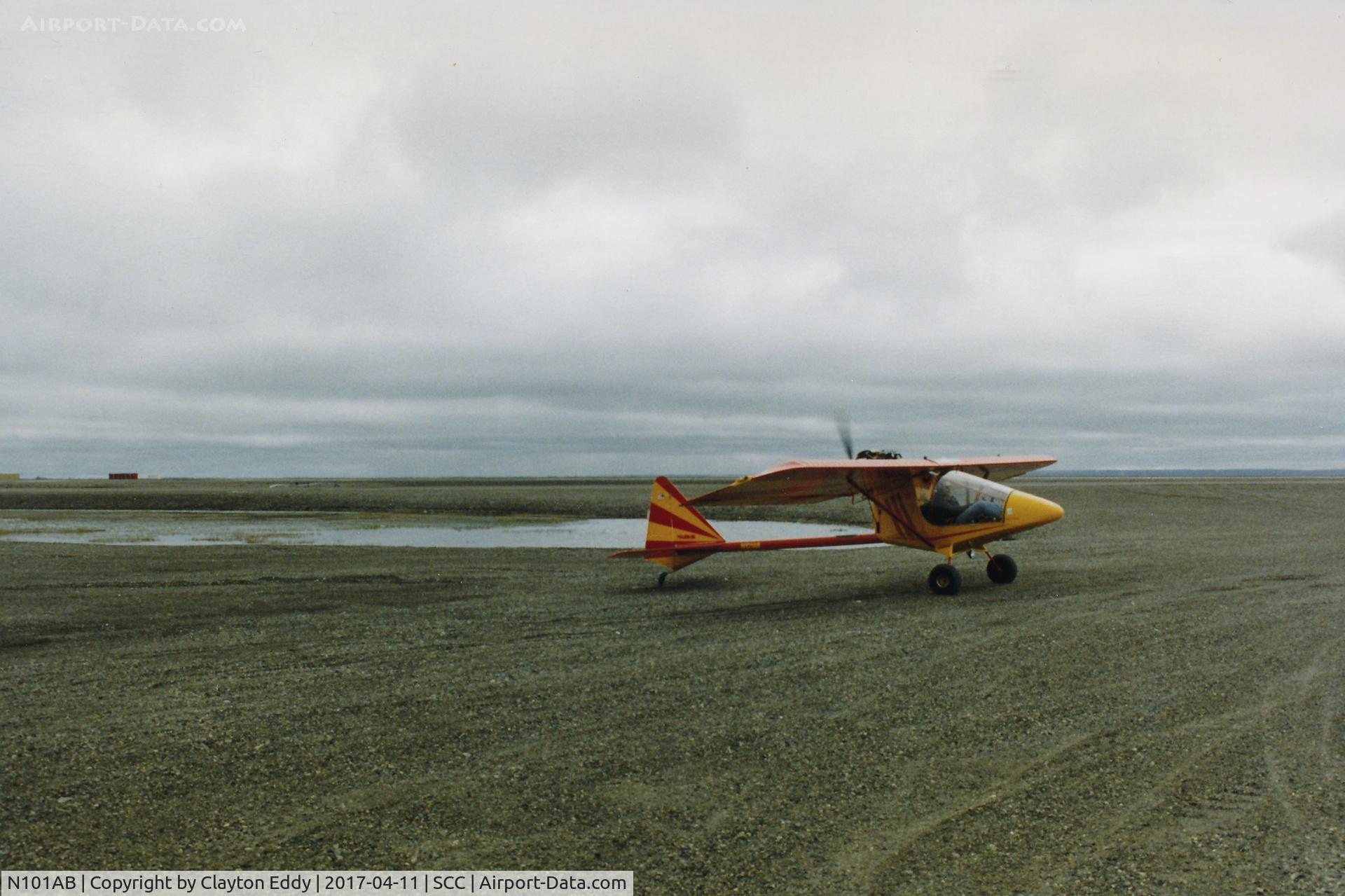 N101AB, 1991 Kolb Twinstar Mk III C/N M3-011, Deadhorse Airport. 1994.