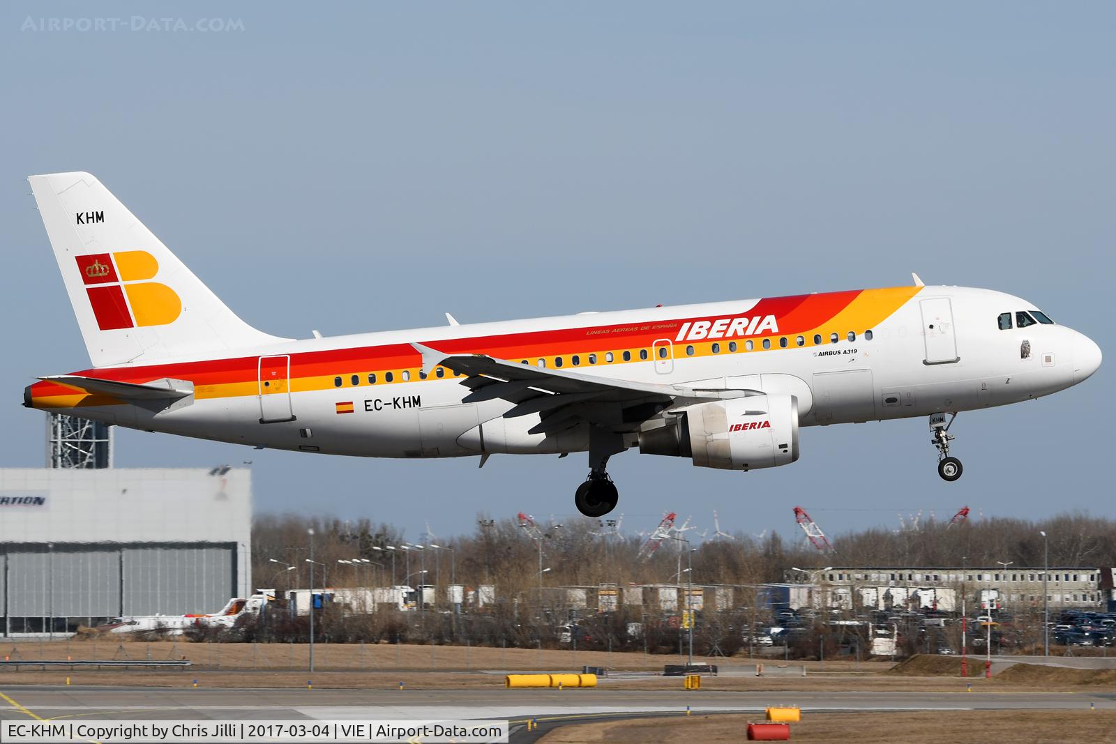 EC-KHM, 2007 Airbus A319-111 C/N 3209, Iberia