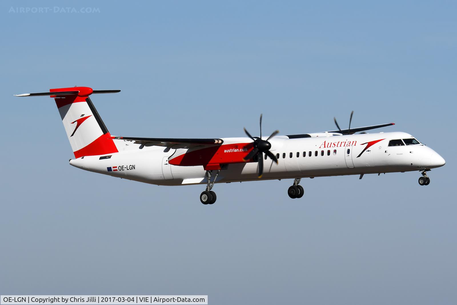 OE-LGN, 2010 De Havilland Canada DHC-8-402Q Dash 8 C/N 4326, Austrian Airlines