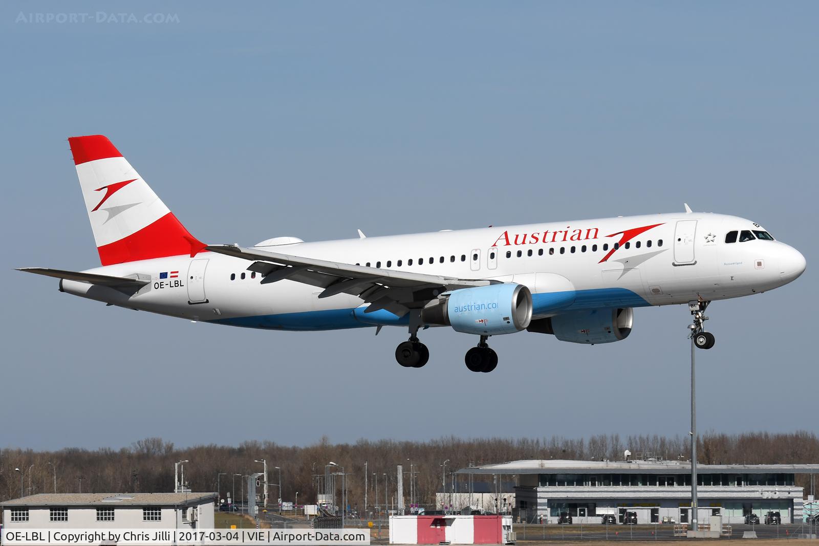 OE-LBL, 2003 Airbus A320-214 C/N 2009, Austrian Airlines