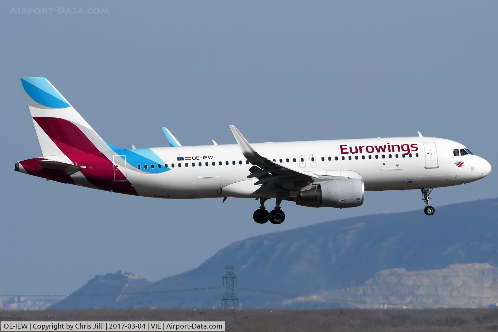 OE-IEW, 2016 Airbus A320-214 C/N 7148, Eurowings