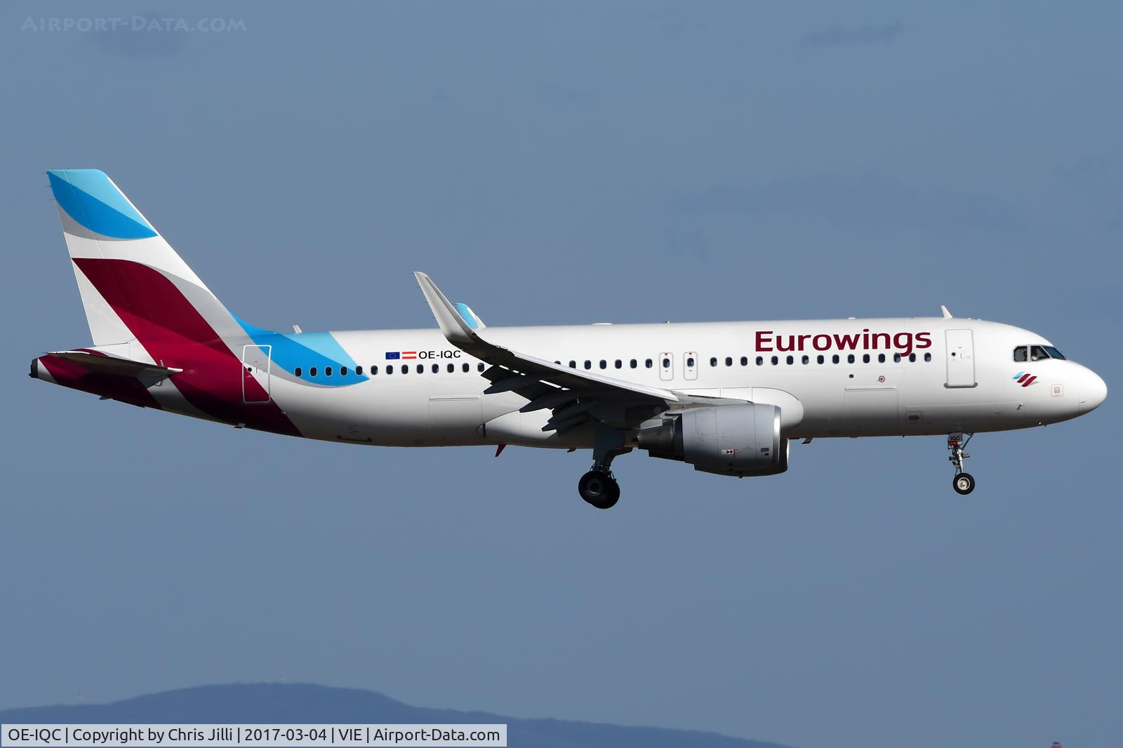 OE-IQC, 2016 Airbus A320-214 C/N 7019, Eurowings