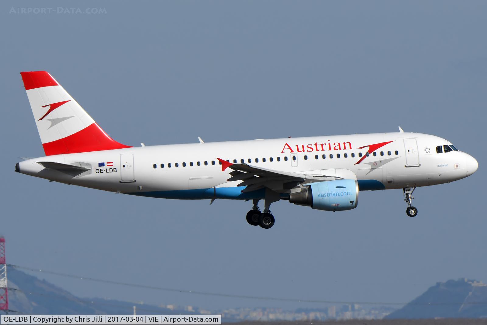 OE-LDB, 2004 Airbus A319-112 C/N 2174, Austrian Airlines