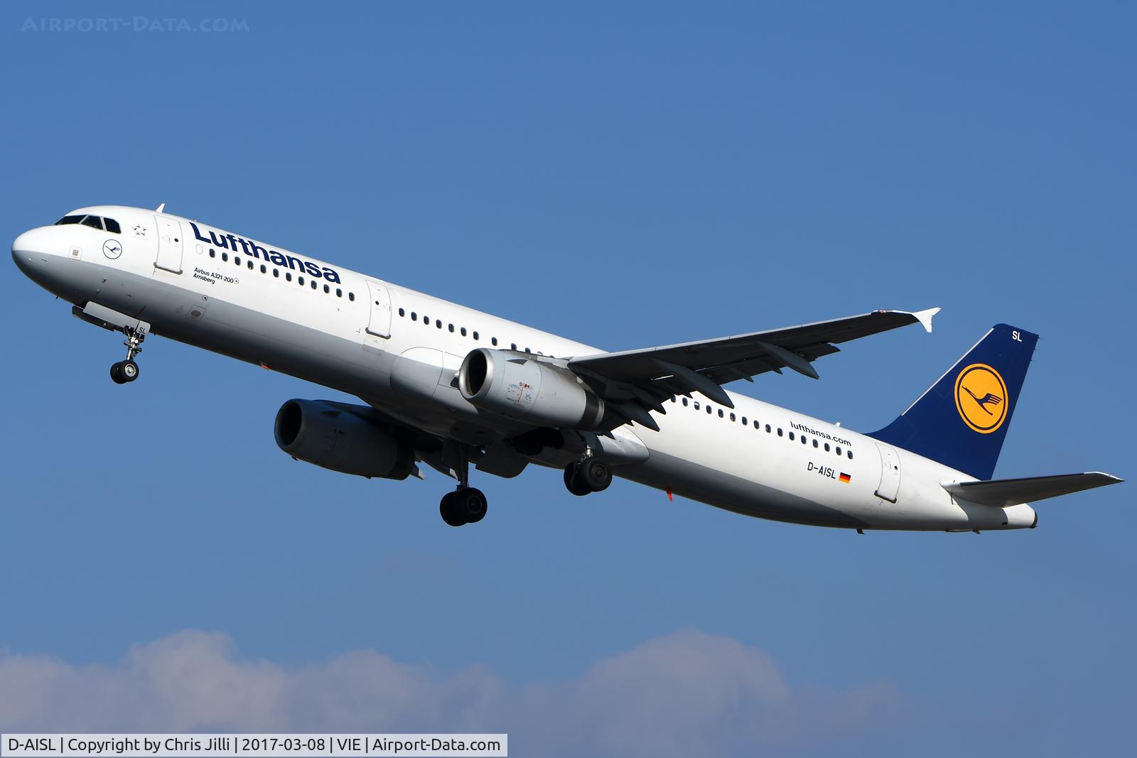 D-AISL, 2008 Airbus A321-231 C/N 3434, Lufthansa