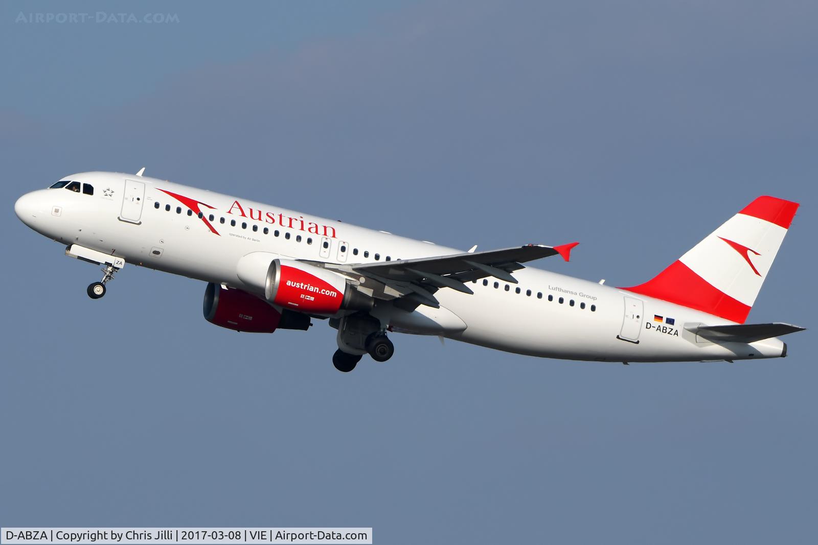 D-ABZA, 2008 Airbus A320-216 C/N 3532, Austrian Airlines