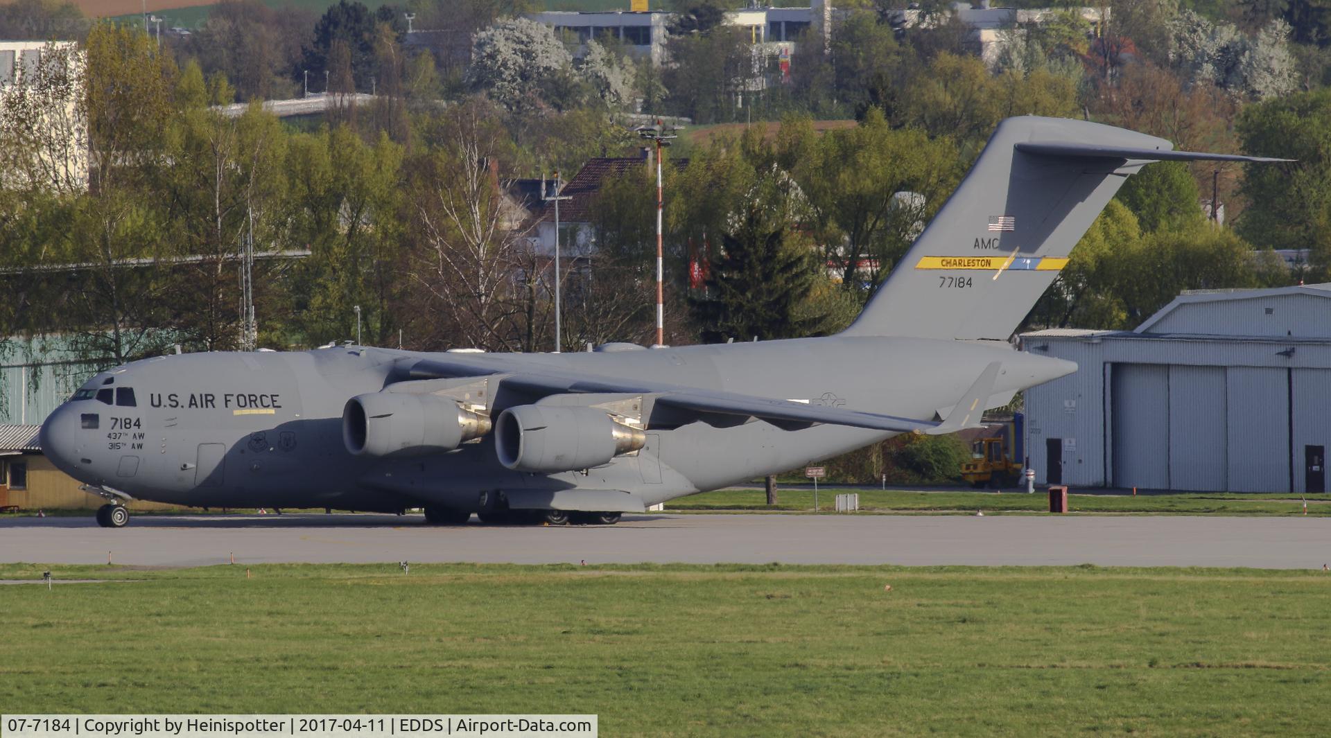 07-7184, 2007 Boeing C-17A Globemaster III C/N 50202/F201/P184, 07-7184 at Stuttgart