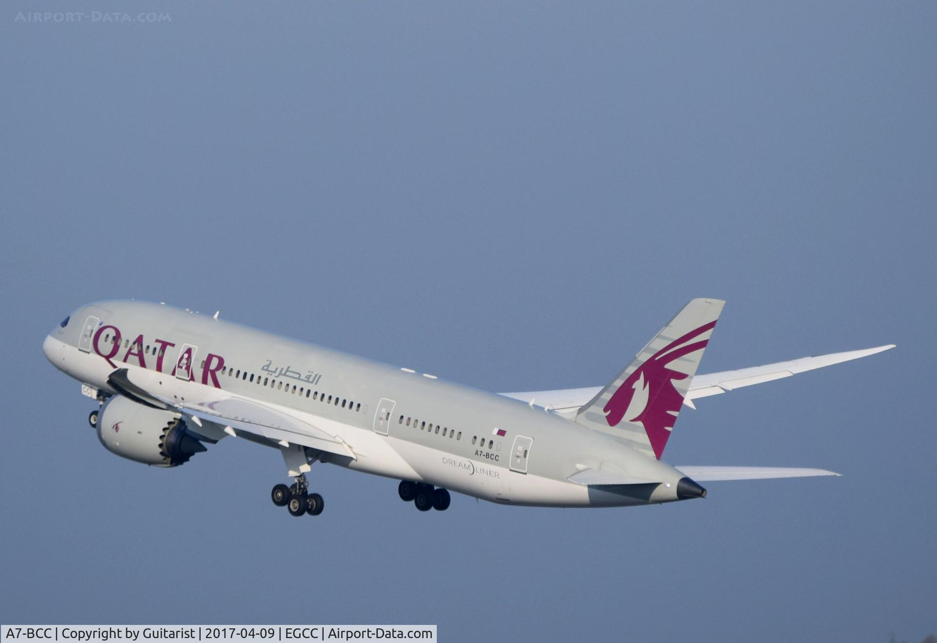 A7-BCC, 2012 Boeing 787-8 Dreamliner C/N 38321, At Manchester