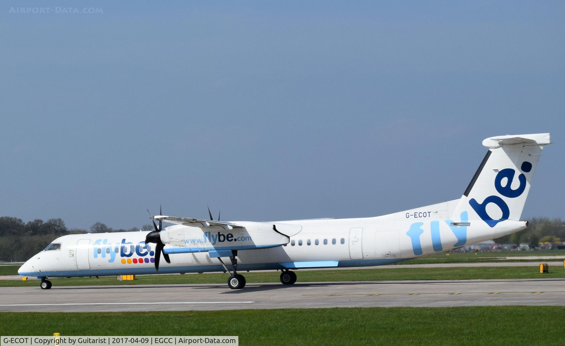 G-ECOT, 2009 De Havilland Canada DHC-8-402Q Dash 8 C/N 4251, At Manchester