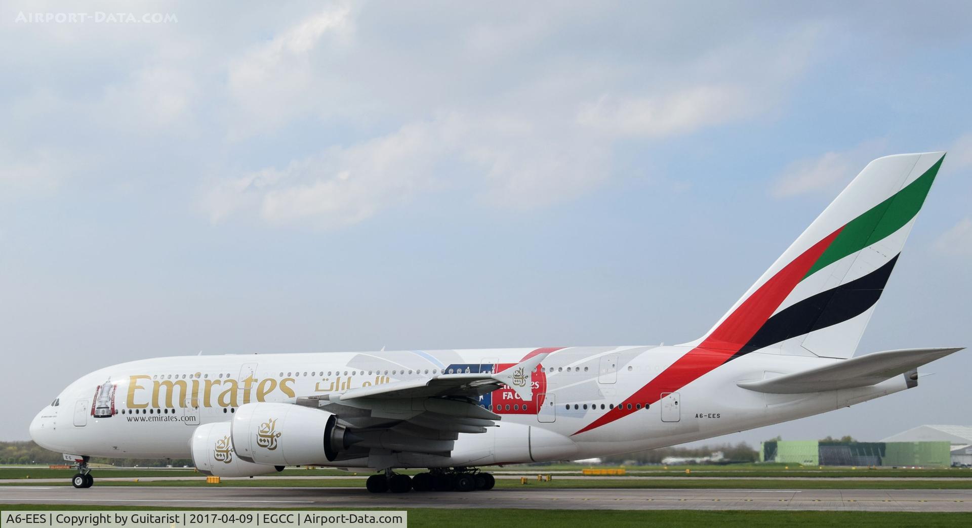 A6-EES, 2013 Airbus A380-861 C/N 140, At Manchester